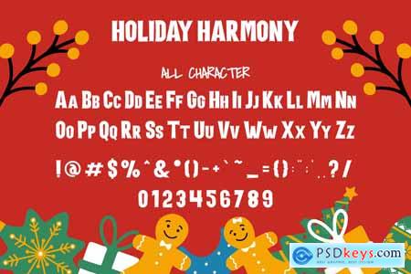 Holiday Harmony - Quirky Christmas Theme Font