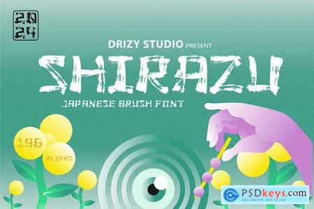 Shirazu - Japanese Brush Font