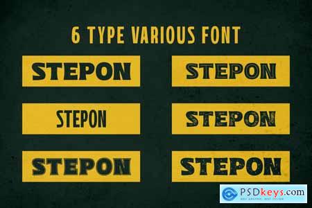 Stepon - Various Display Font