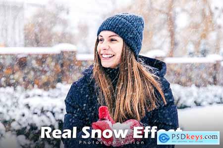 Real Snow Effect Photoshop Actions