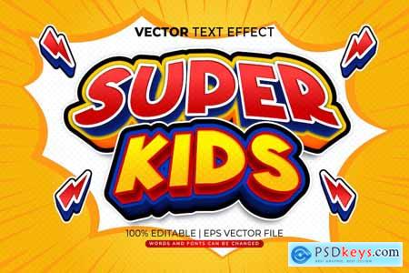Super Kids Comic Editable Text Effect