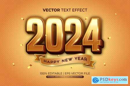 2024 New Year Editable Text Effect
