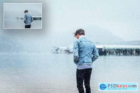 Real Snow Effect Photoshop Actions