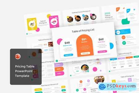 Pricing Table PowerPoint