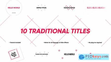 10 Traditional Titles After Effects 50235418