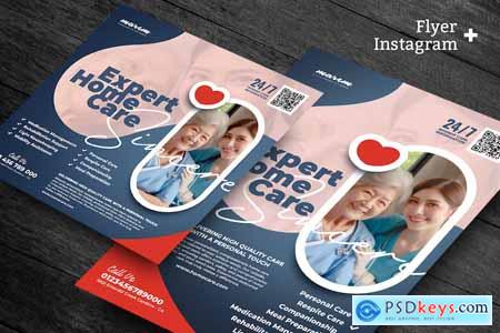 Home Care Flyer and Social Media