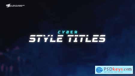Cyber Style Titles Pack MOGRT 50187513