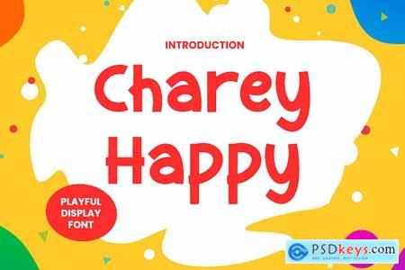 Charey Happy - Playful Display Font