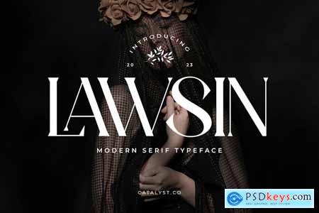 Lawsin Modern Serif Typeface Font