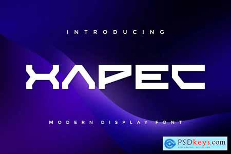 Xapec - Modern Display Font