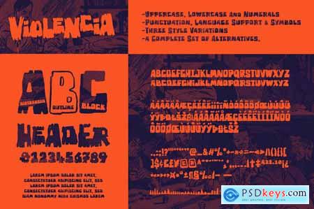 Violencia - An Illustrated Wild West Font