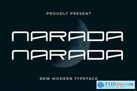 Narada Futuristic Modern Font