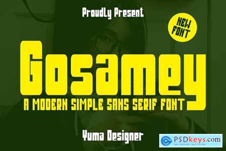 Gosamey - A Popular Sans Serif Font