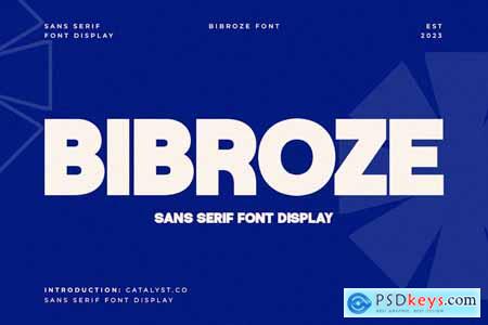 Bibroze Sans Serif Font