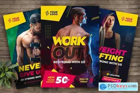 Gym Fitness Flyer Template