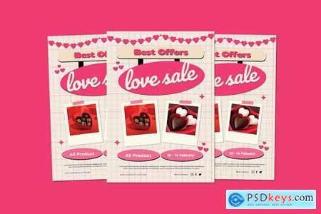 Valentine Love Sale Flyer