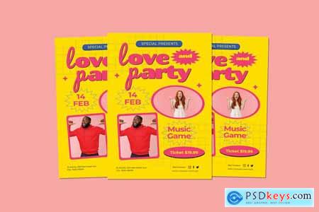 Love And Party Flyer