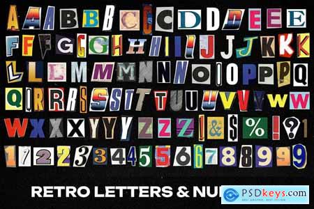 Retro Letters & Numbers