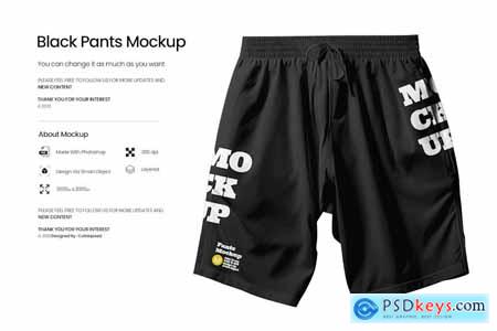 Black Pants Mockup