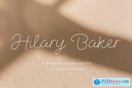 Hilary Baker Script Font