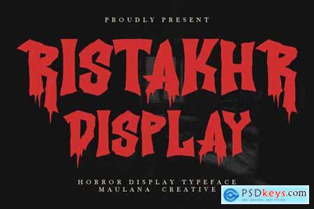 Ristakhr Horror Display Typeface