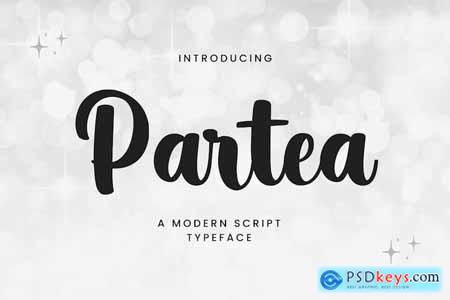 Partea - A Modern Script Typeface