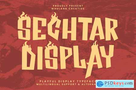 Sechtar Display Playful Display Typeface