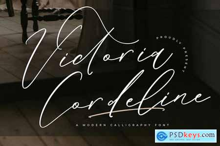 Victoria Cordeline Modern Calligraphy Font
