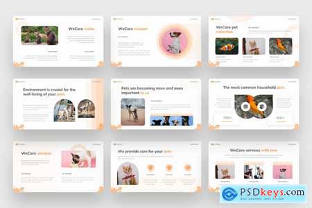 WeCare - Pet's animals PowerPoint template