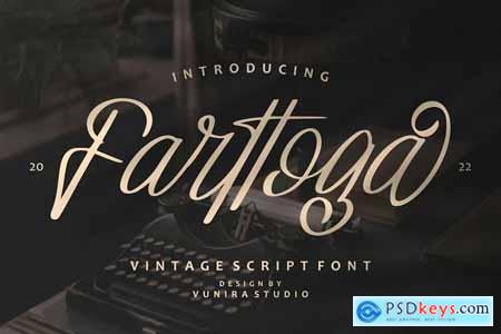 Farttoga - Vintage Script