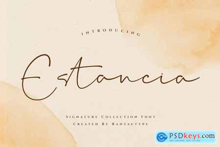 Estancia Elegant Signature Font