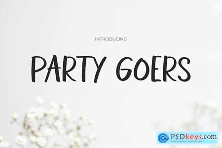 Party Goers - A Lively Handwritten Sans Serif font
