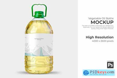 Vegetable Oil Bottle Mockup TZM3YE5