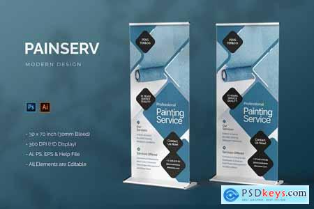Painserv - Roll Up Banner