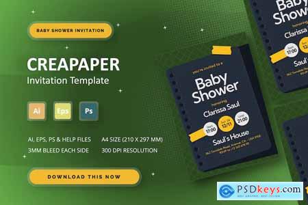 Creapaper - Baby Shower Invitation