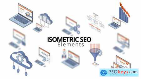 Isometric SEO Elements 50335159