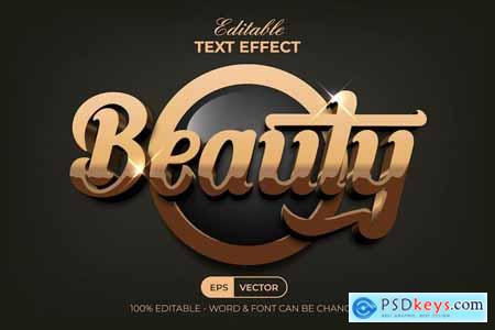 Beauty Text Effect Gold Style