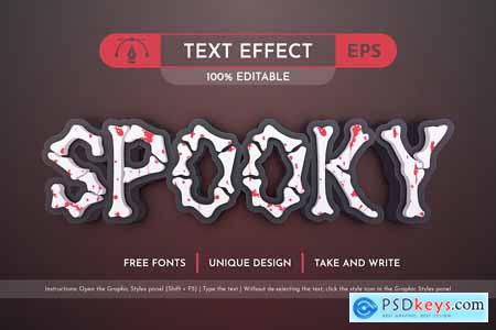 Bloody Bones - Editable Text Effect, Font Style