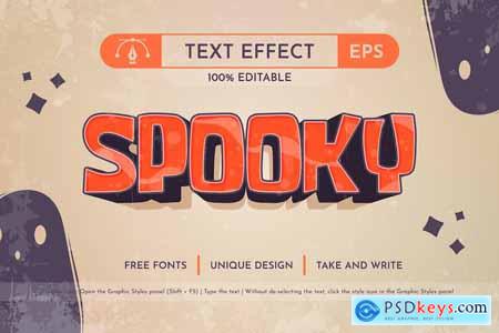 Spooky - Editable Text Effect, Font Style
