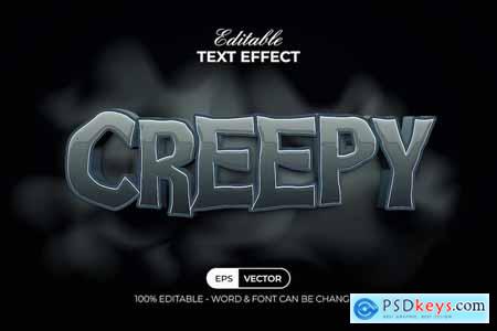 Creepy Text Effect Style