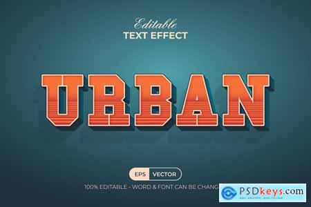 Urban Text Effect Retro Style
