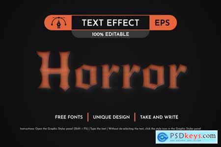 Orange Halloween - Editable Text Effect, Font Styl