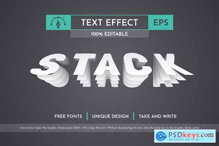 Stack - Editable Text Effect, Font Style