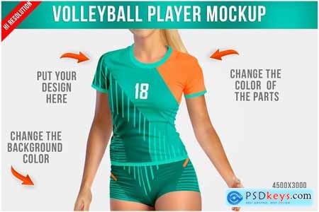 Volleyball Player Mockup
