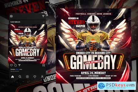 Football Flyer Template BSZSG67