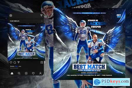 Football Flyer Template BY5RPZ8
