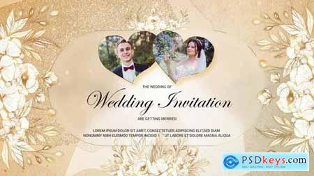 Golden Wedding Invitation 50397869