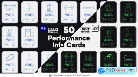 Fitness Performance Info Cards For After Effects 50409146