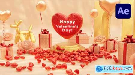 Valentine Day 3D Logo Intro 50410169