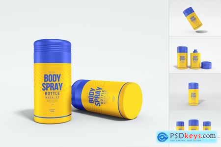 Body Spray Branding Mockup Set